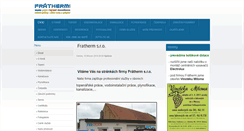 Desktop Screenshot of fratherm.cz